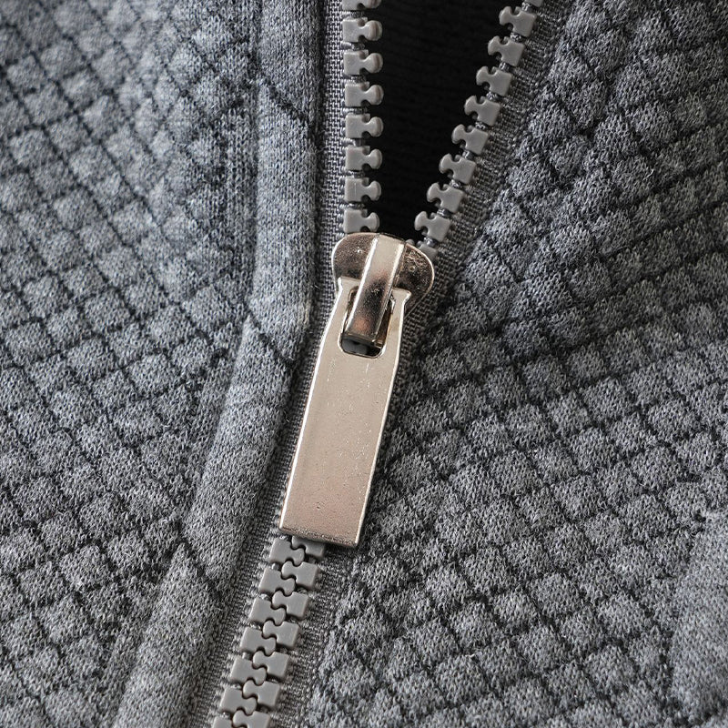 🎉 Neujahrsgeschenk – 50% RABATT!👕Klassischer Zopfmuster-Herrenpullover mit Halbreißverschluss: Reverskragen & Weiches Material – Zeitlos lässig für jeden Anlass!