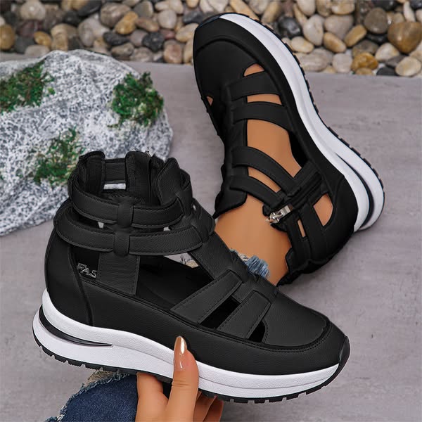 🌞Frühlingserwachen: 50% Rabatt!💎Orthopädische Keil-Sandalen "CloudSupport" – Schmerzfreies Gehen & Maximale Stabilität
