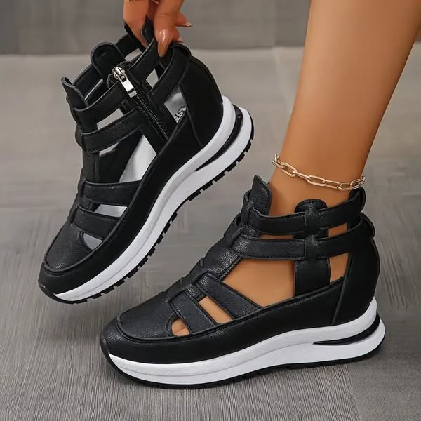 🌞Frühlingserwachen: 50% Rabatt!💎Orthopädische Keil-Sandalen "CloudSupport" – Schmerzfreies Gehen & Maximale Stabilität