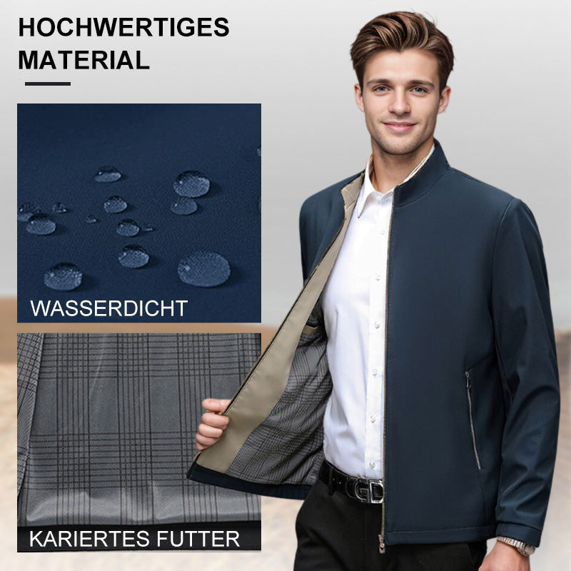 👑Fliwos® Herren Stehkragen Zipper Freizeitjacke