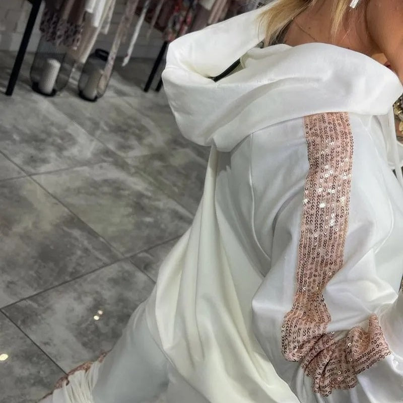 🌞Frühlingserwachen: 50% Rabatt!✨Herbst-Neuankünfte Begrenzte Zeit 50% Rabatt✨Damen Kapuzenoberteile mit Kordelzug ＆ Hosen 2-Teiliges Set