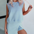 Damen-Set aus Tanktop und Schlitz-Skort