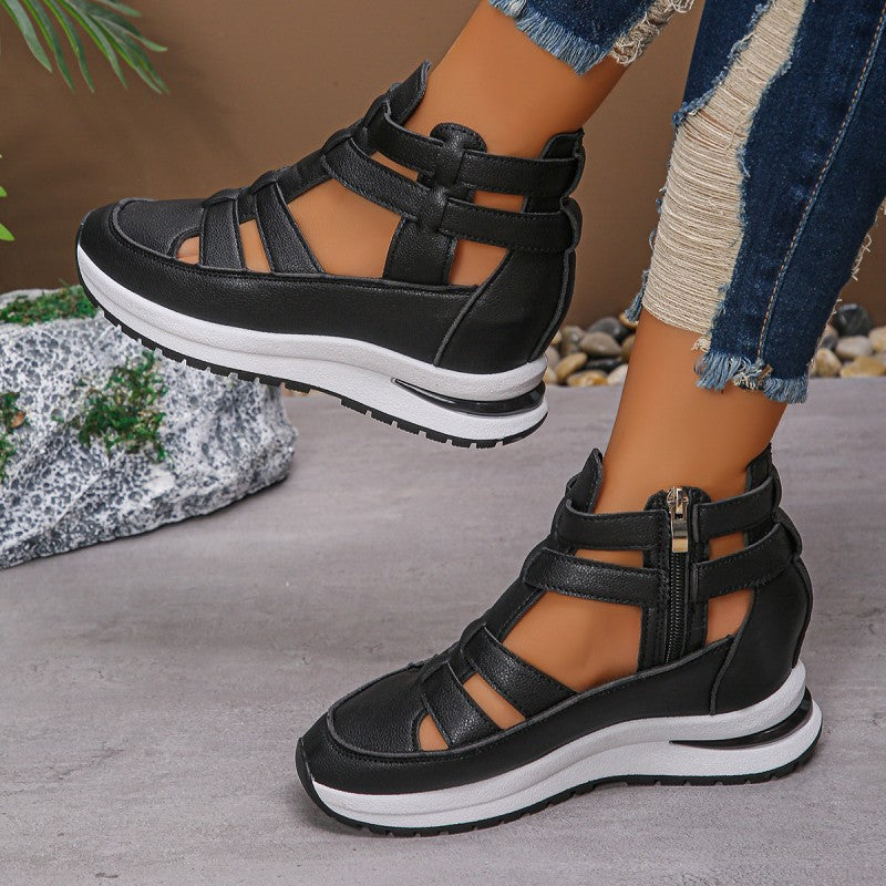 🌞Frühlingserwachen: 50% Rabatt!💎Orthopädische Keil-Sandalen "CloudSupport" – Schmerzfreies Gehen & Maximale Stabilität