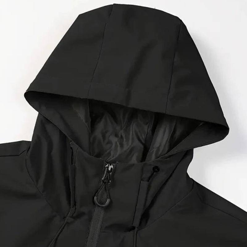 Einfarbige Outdoor-Sportjacke für Herren