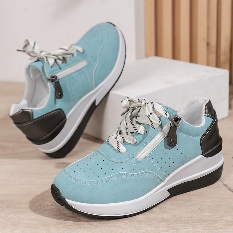 Lässige Damen-Plateau-Sneaker