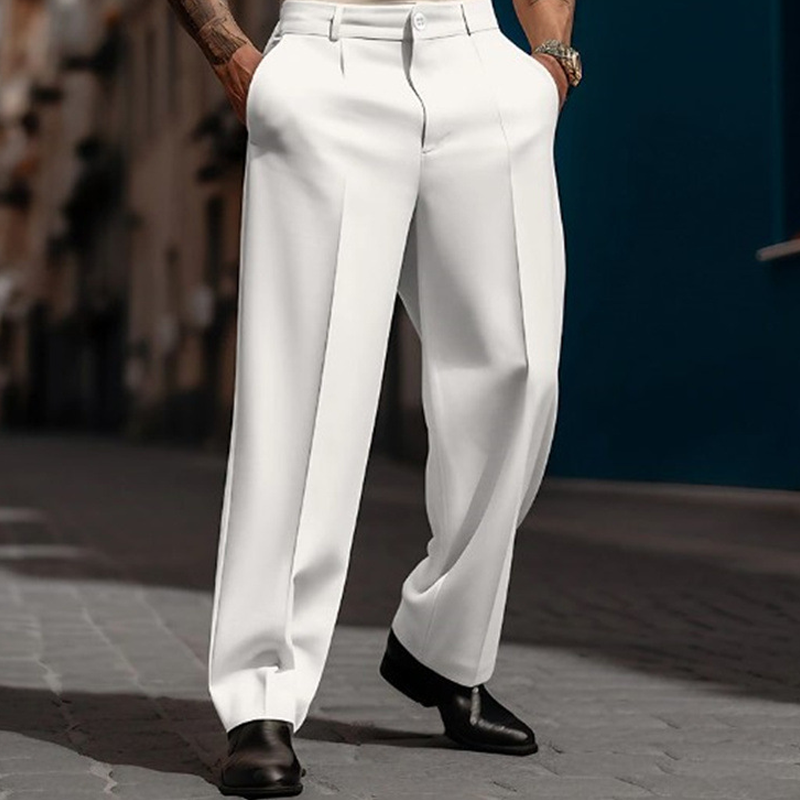 🌞Frühlingserwachen: 50% Rabatt!👔 Lässige Herrenhose mit Bundfalten & weitem Bein – Klassisch, atmungsaktiv & vielseitig für jeden Anlass