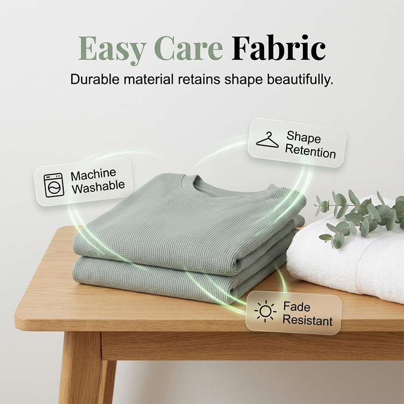 🌞Frühlingserwachen: 50% Rabatt!💎Premium Waffelstrick-Set (2-teilig) – Dein ultimatives Loungewear-Upgrade