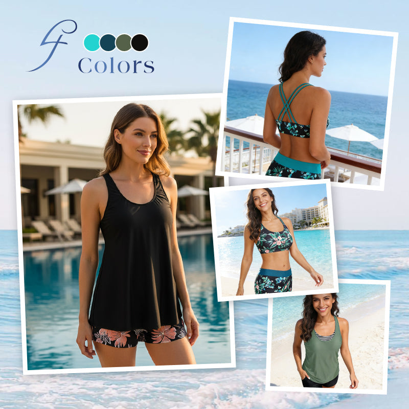 Women's 3-Piece Tankini Swimsuit